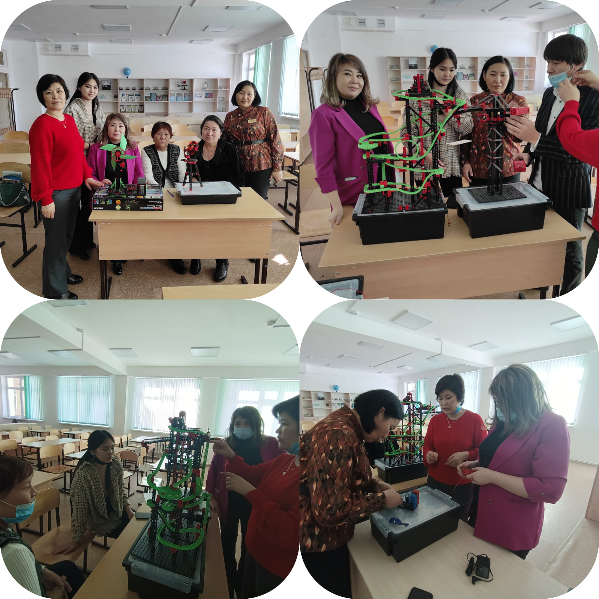 10.02.2022 жылы ««STEAM» зертханасының "Fischertechnik education" құралдарын пайдалану» тақырыбында физика пәні мұғалімдеріне арналған тренинг өтті